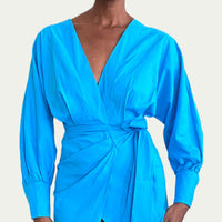 Linen Wrap Dress (Mia )