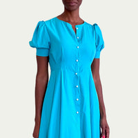 Buttoned Front Midi Dress (Bella)